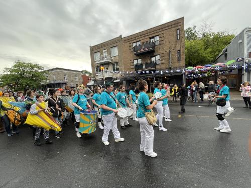 Performance dans la rue